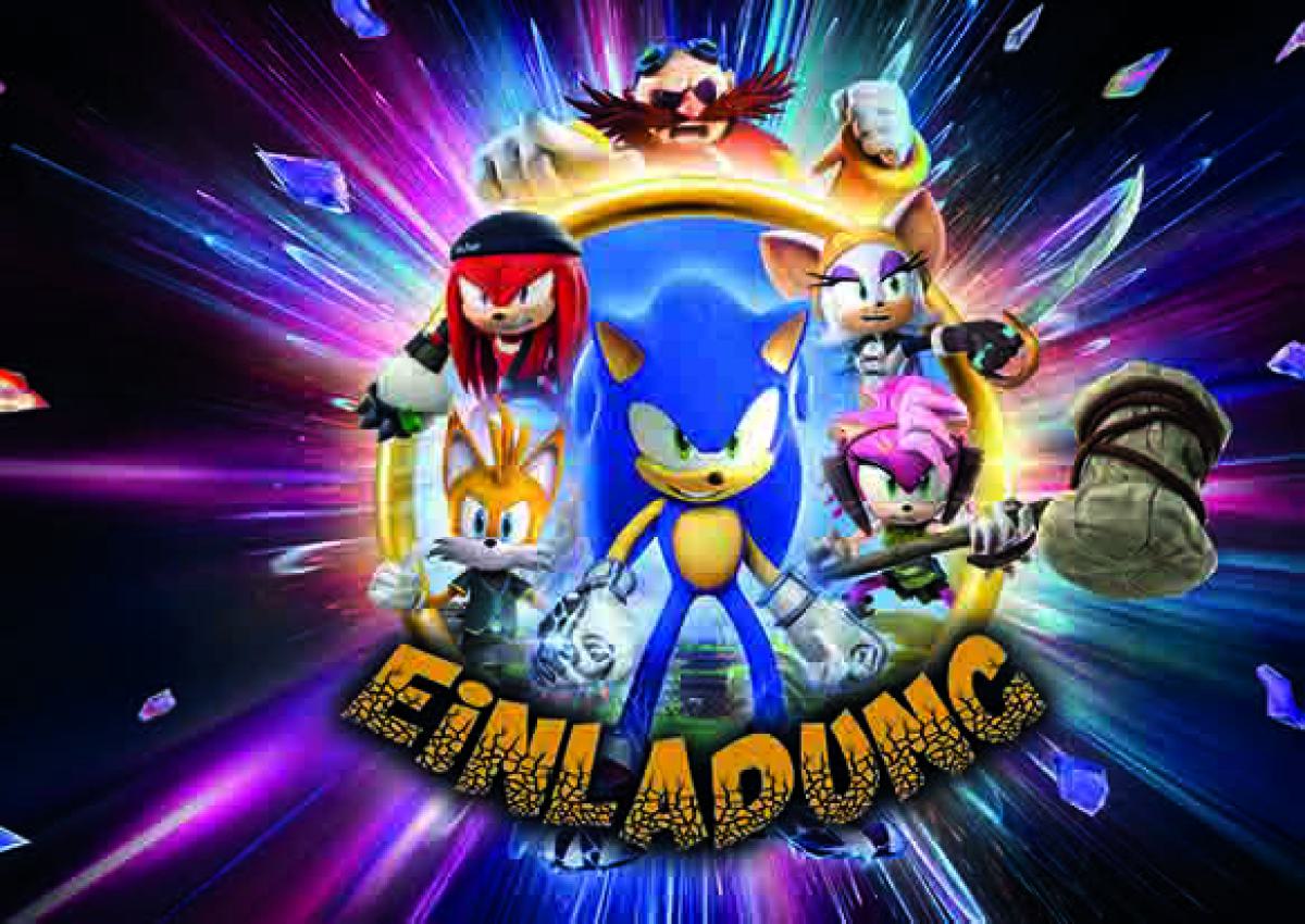 Sonic-Einladungskarten